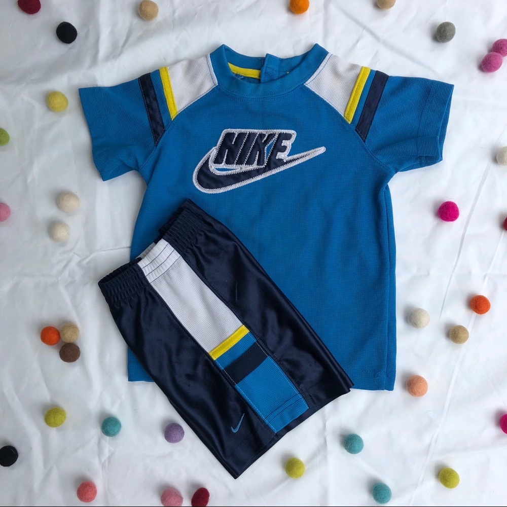 Vintage blue boys Nike athletic set